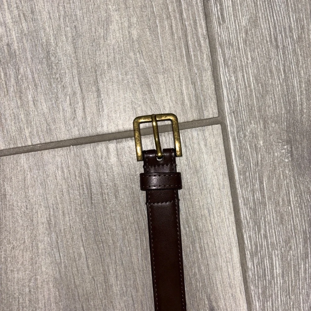 Boys Chocolate Brown Leather Belt – XS/S (4–7)